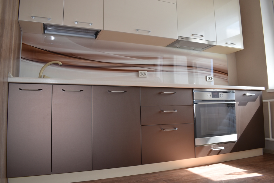 Белый кухонный гарнитур-Кухня МДФ в ПВХ «Модель 504»-фото5