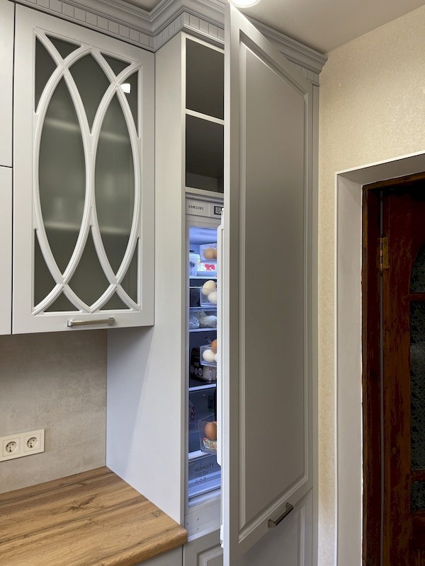 Высокие кухни под потолок-Современная классика «Модель 723»-фото9